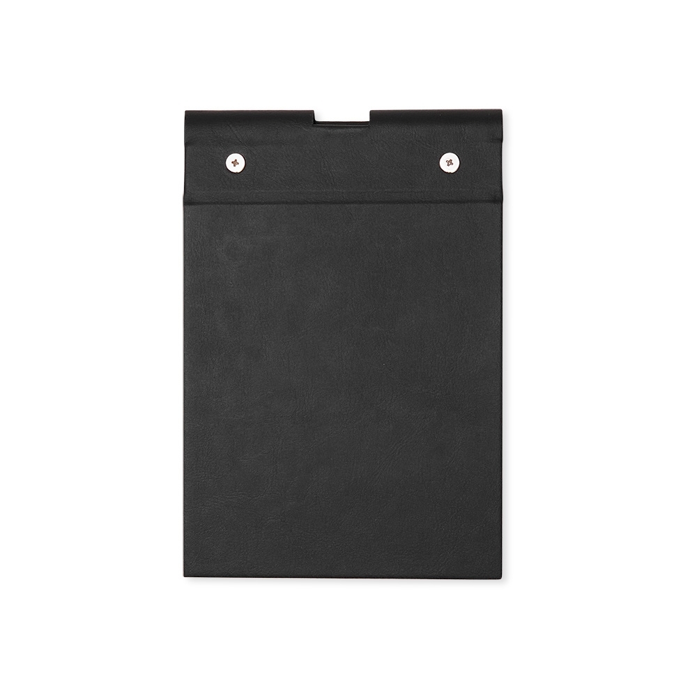 BLOCO DE ANOTAÇÕES EM COURO SINTÉTICO E PORTA CANETA